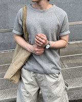 Morph Waffle Raglan Short Sleeve T-Shirt