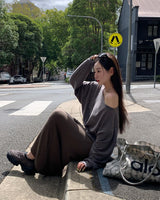[ORIGINAL] Seer Off-Shoulder Long Sleeve T-Shirt