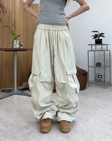Eppen pintuck wide cargo pants