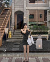 【MADE】Striped dress