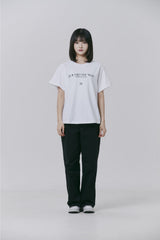 FMW レタリング ロゴ Tシャツ (W) - ブラック