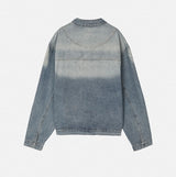 Wings Track Gradient Pinch Denim Jacket