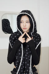 Smile quilted hat muffler