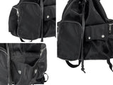モネット２ウェイナイロンポケットバックパック&ショルダーバッグ (Black)