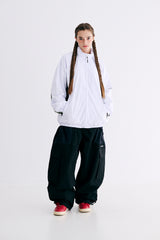 BIG CARGO SUPER WIDE VENTILATION PANTS - KHAKI BEIGE/BLACK