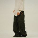 LA Stone Washing Pigment Cargo Pants
