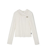 SYMBOL DRAPED HOODIE_WH