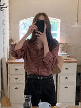 #Classic Unique Pocket Check Overfit Shirt (3color)