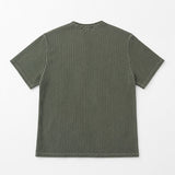 ウィート ピグメント リブ マッスル ヘンリーネック 半袖Tシャツ