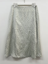 Dot Crease Mermaid Midi Skirt