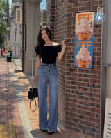 Tez Cooling ワイドデニムパンツ