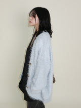 Featheryan Rouge Long Angora Cardigan