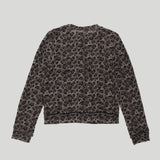 DISTRESSED LEOPARD CARDIGAN