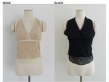 レース ホルタートップ (BEIGE, BLACK 2COLORS!)