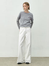 (PT-5626)DEMAGE WASHING DENIM PANTS