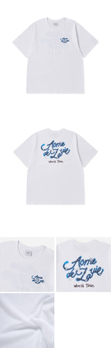 24FW  グラフィティワールドツアースクリプトロゴ半袖Tシャツ ホワイト