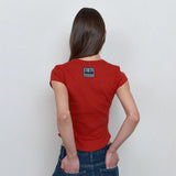 C 90S LINE BASIC T-SHIRT_RED
