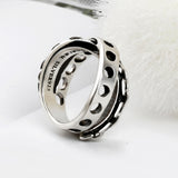 SVR-623 [Korean celebrity Enhypen Heeseung wears] silver 92.5 cross chain silver ring