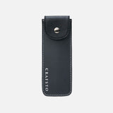 フラップ付きマッシュルームレザーペンケース