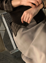 Mer Stretchy H-Line Long Skirt / 2 colors