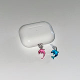 [C-Type] resin dolphin plug keyring