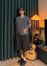 Light One-Tuck Bermuda Shorts 4COLOR