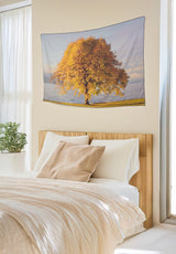 The golden tree of blessing , fabric poster