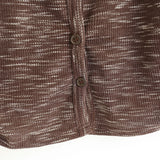 String wrap button short sleeve cardigan top 231216035