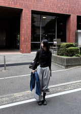 アシンメトリーストライプシャツ