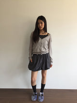 Bone Silk V Cardigan (2color)