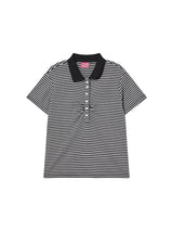 STRIPE COLLAR TEE (LIGHT PURPLE)