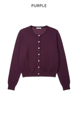 Romin Round Neck Knit Cardigan