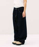 CHECK APPLIQUE DENIM PANTS BLUE(CV2GSFD111A)