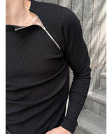 [S/F] Ragaln golgi side zipper slim t-shirts(3color)