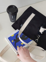  webbing simple line bag - black [M]