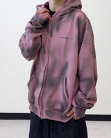 Anarchy Dirty Washing Hoodie Zip-up Warmer