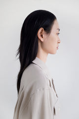 Stretch roll up shirt, Beige