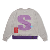 Capital S Oversized Crewneck Black / Melange
