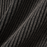Vintage Damage V-Neck Loose Knit - CHARCOAL
