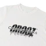 Collaboration Over Size T-shirt WHITE | Creepy Nuts × CROOZ