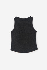 Hairy texture tank sleeveless top