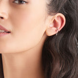 Minimal Chain Drop 925 Silver Ear Cuff E023-13H