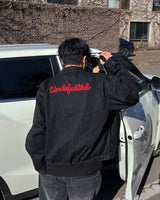 LP Red Embroidered Denim Jacket