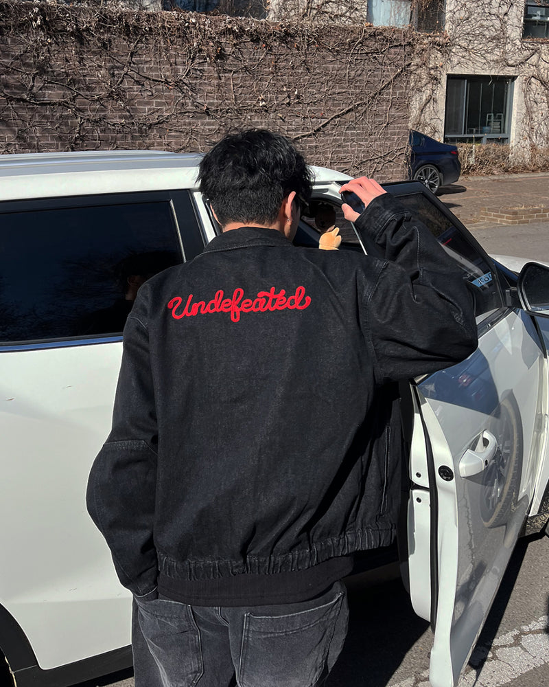 LP Red Embroidered Denim Jacket