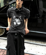 Pigment Fly-Washed Charcoal Short Sleeve Tee