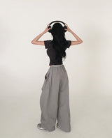 [MADE] Dump, folding nylon wide pants