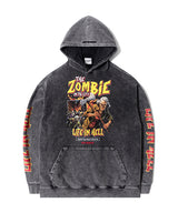 TL The Zombie SP Washed Hoodie (Charcoal)