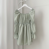 Pony shirring dress