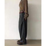 [UNISEX] ストライプカーブドスラックス