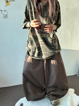 Down Circle Panel Nylon Balloon Pants 3color